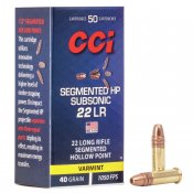 CCI Segmented Subsonic HP .22lr. 50st