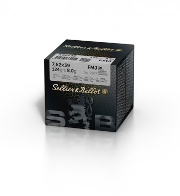 S&B 7,62x39 8g FMJ 50-pack